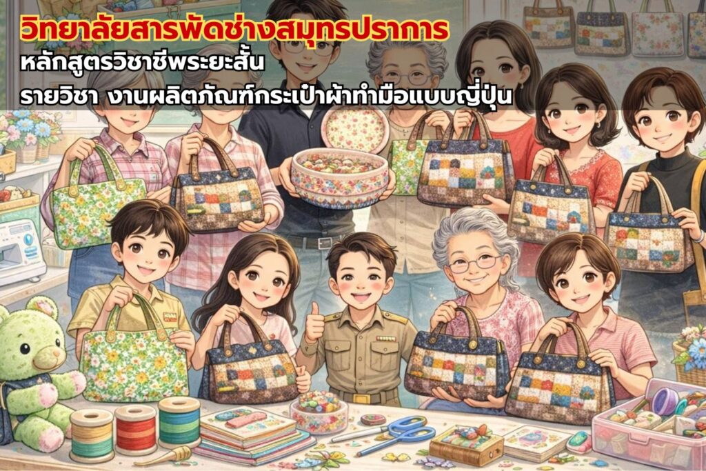 งานผลิตภัณฑ์กระเป๋าผ้าทำมือแบบญี่ปุ่น